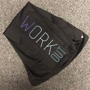 NWT Ideology Crop Workout Legging Black Size M